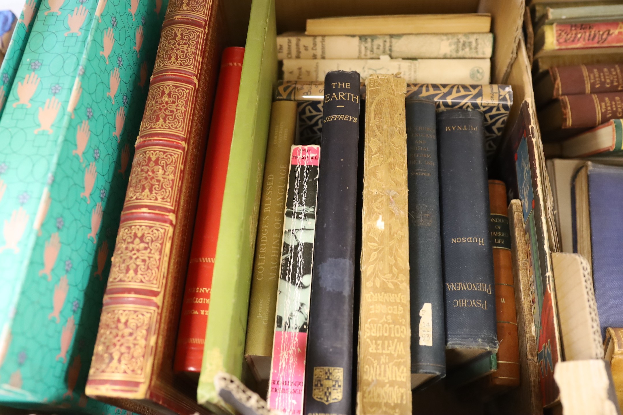 Two boxes of mixed books.